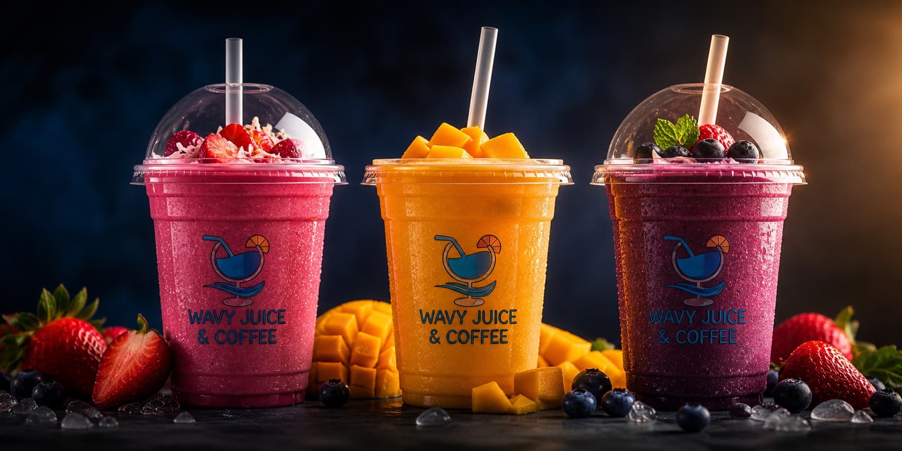 Smoothies at Wavy Juice & Coffee